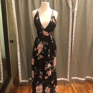 Jenny Yoo “Farrah” black multi Ohana print